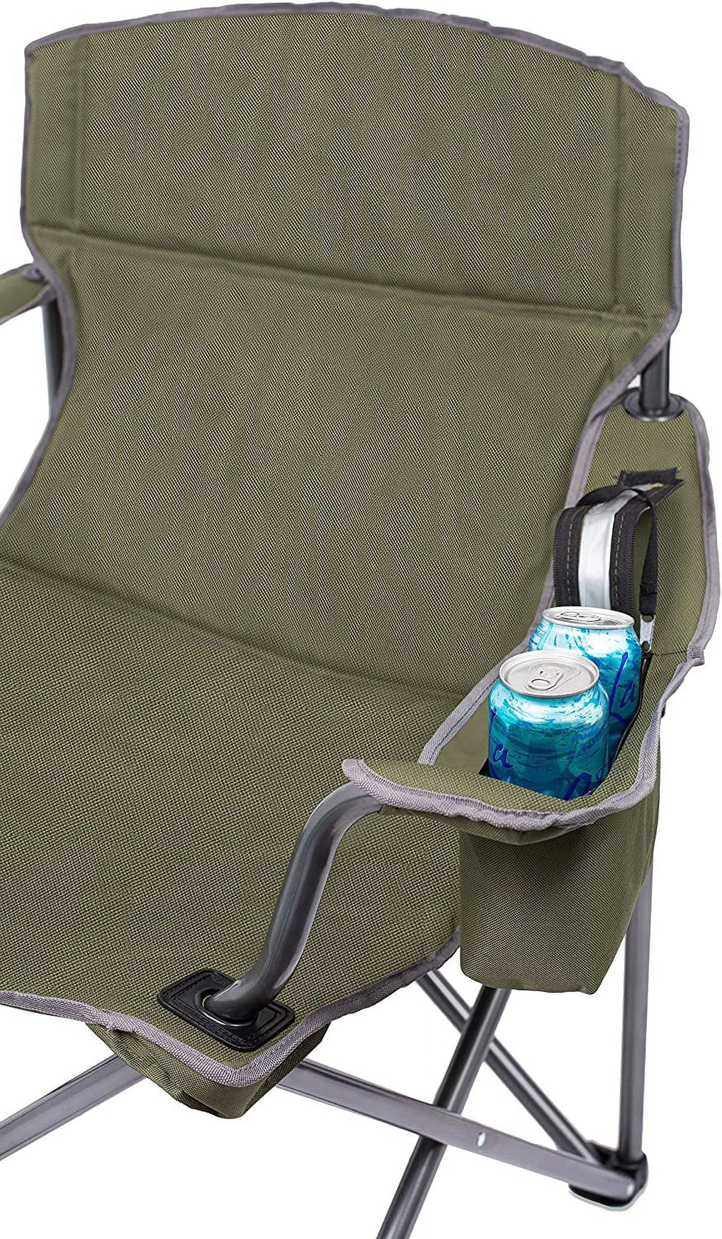 Folding Cooler - Chair - Green - - Best Wide Bag Case Extra Quad - Heavy Padded XL - Cup Sports Carrying - - Internet's Beach Duty Holder Camping - Outdoor Insulated -