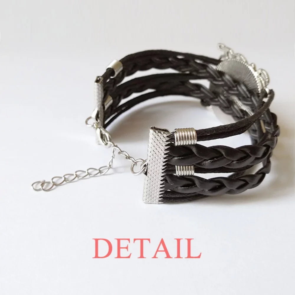 Wristband Bracelet Trans Transgender Man Accessory Twisted LGBT Love Leather Rope Support Knitting