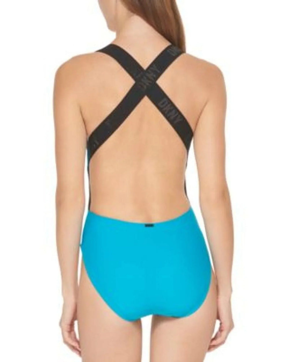 Cross-Back Logo One-Piece TROPICAL US X-Small DKNY Swimsuit,