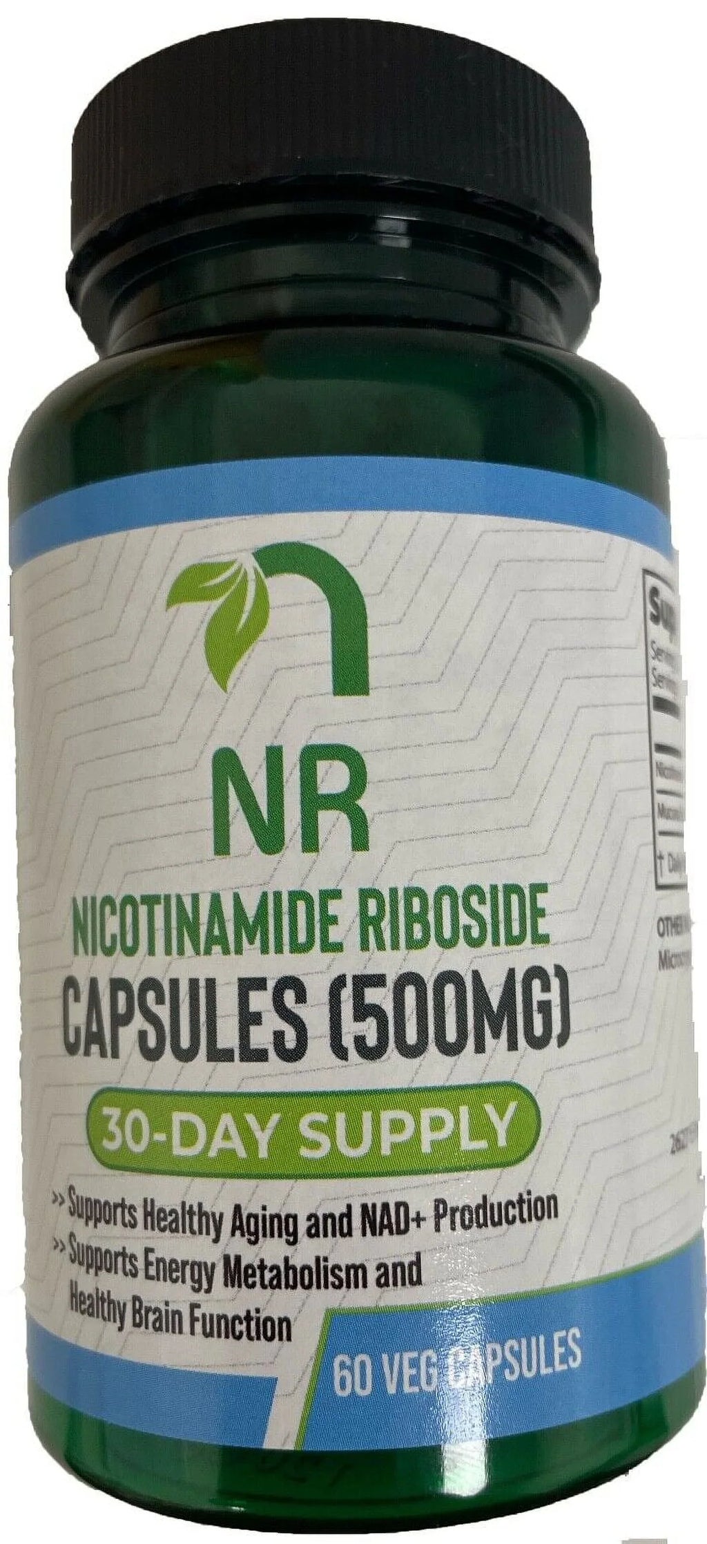 Booster Riboside Nicotinamide Veg NR Capsules) - 500mg (60 NAD+