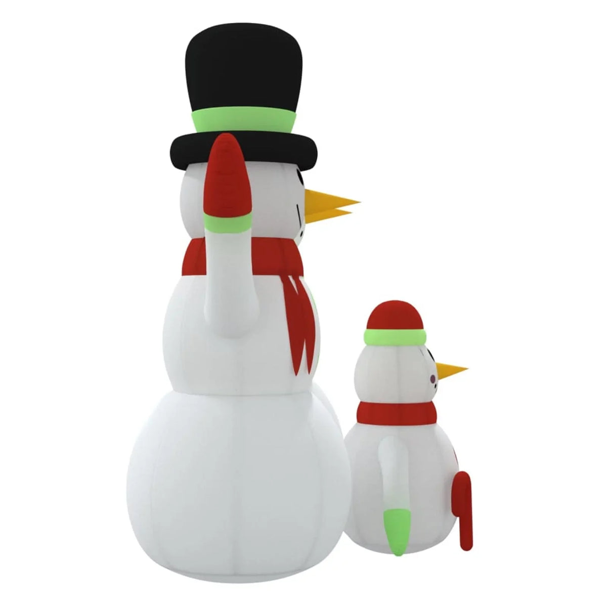 Snowman 12 Aibecy ft Inflatable with Family LEDs