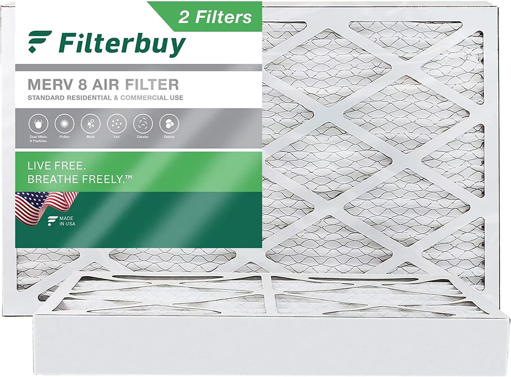 8x20x4 HVAC Filters AC Air Filterbuy (2-Pack) Pleated Furnace MERV 8