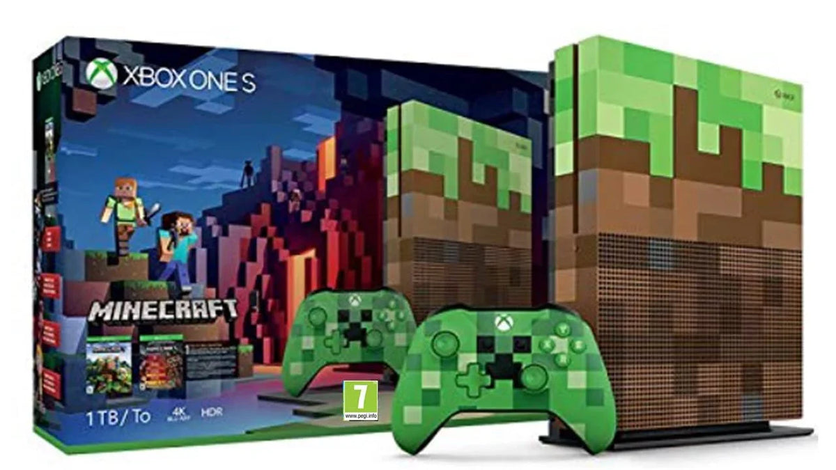 X Mincraft Cleaning Xbox 1TB with One Console Kit Microsoft Gaming HDMI