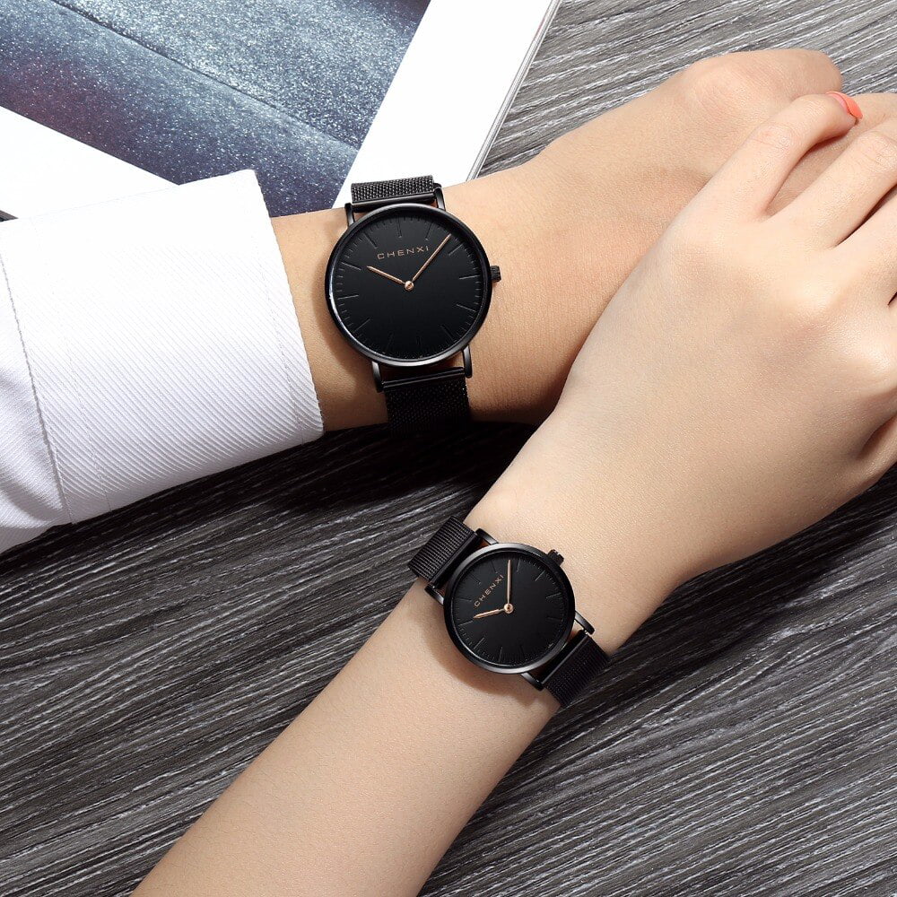 Watch Lover Quartz Rose Ladies Waterproof Watch Brand CHENXI Elegant Men Fashion Ultra Dress gold Watches Luxury Top Woman thin