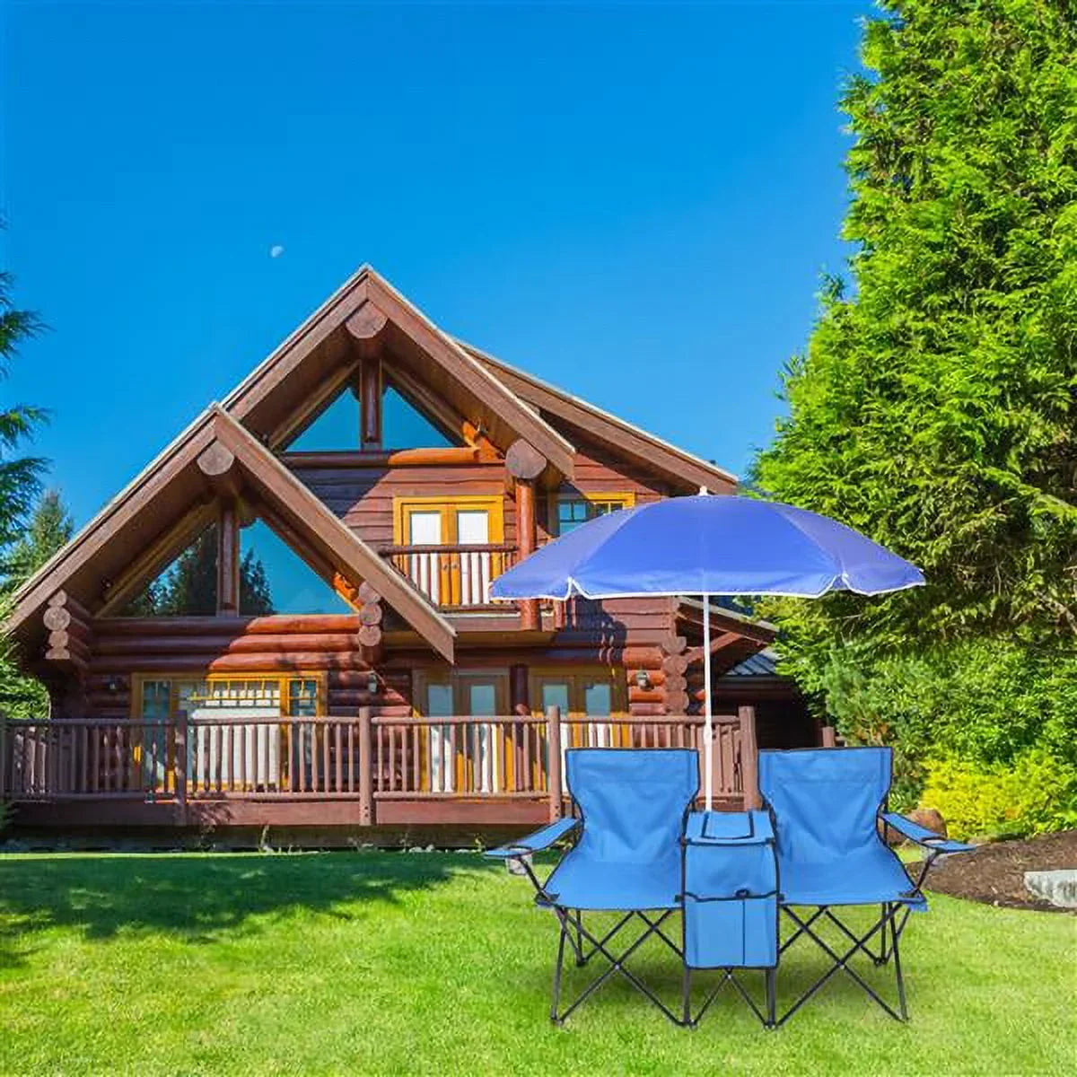 Double High Patio Beach Carrying Outdoor Portable Blue Camping Beverage Strength Table Mini Holder Chair, SYTHERS Chair, Outdoor with for Beach Bag, Camping Chair Park Folding Pool