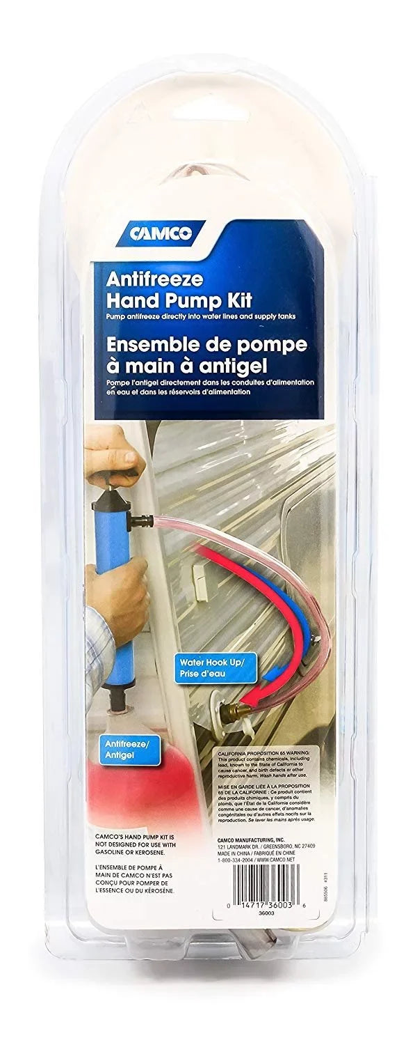 and Directly Kit- the RV Camco Simple Easier Waterlines Pumps 36003 Pump Supply Antifreeze Antifreeze and Winterizing Hand Tanks, Makes Into