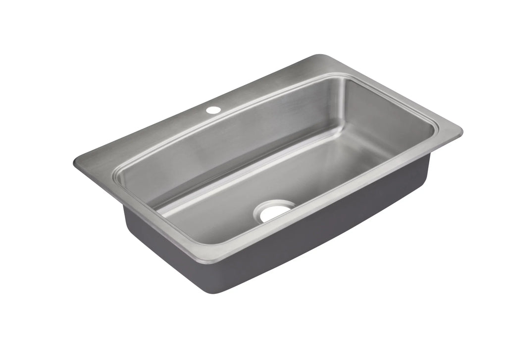 Single - Pfsr1b332261 In Drop Kitchen Bealeton Proflo 32-15/16" Sink Stainless Basin Steel