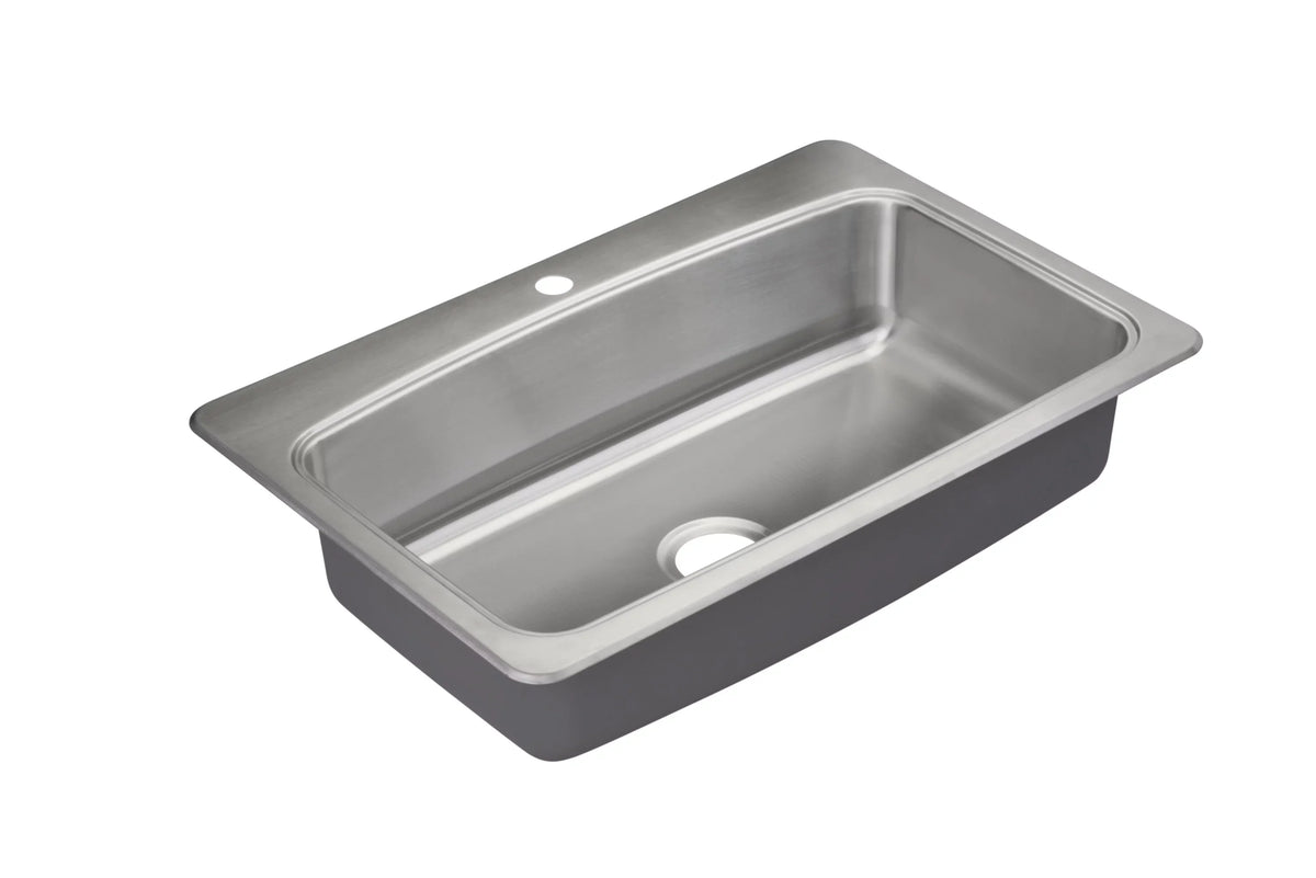 Single - Pfsr1b332261 In Drop Kitchen Bealeton Proflo 32-15/16" Sink Stainless Basin Steel