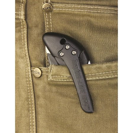 Gray EDC Steel Polymer Inserts 420J2 Edge Outdoor Razor-Lite Drop RLY50C 3.5" Tanto Stainless Black, Point