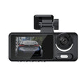 System 1080P Recorder JLLOM Dash Car Dual Cam Front/Rear/Inside Video Monitor G-sensor Lens