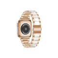 Worryfree & Resin Gadgets Rose Apple for (WX149-RGWT41) 38/40/41mm Watch Gold/White Metal Wristband