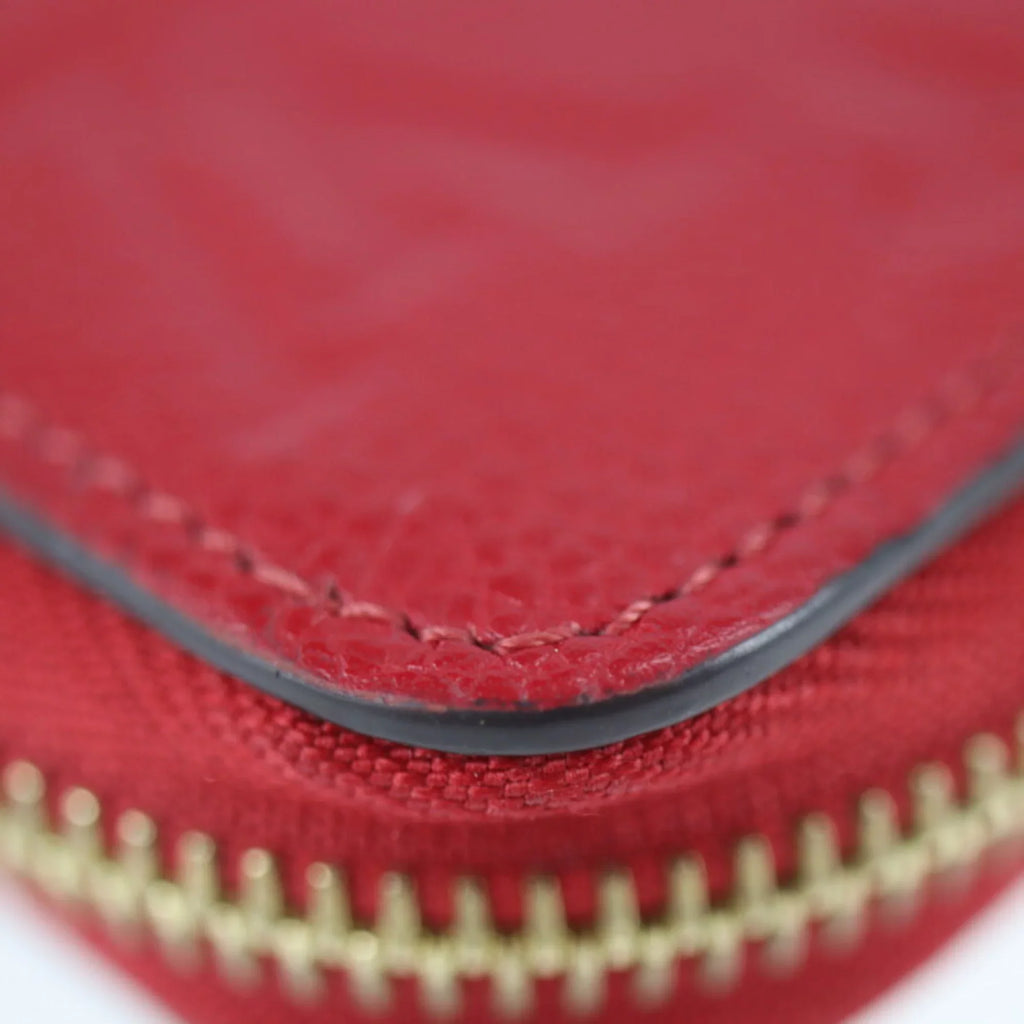 Monogram Implant Vuitton Round Zippy Louis Pre-Owned Around Cerise Zipper LOUIS M60737 Wallet Long Zip (Good) VUITTON