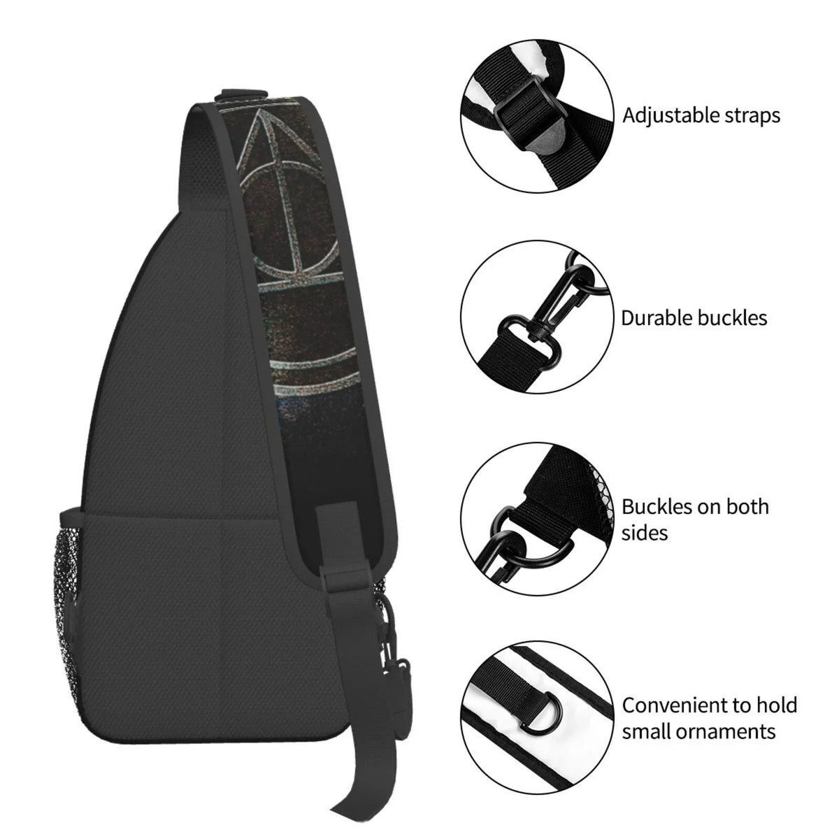 Teen Harry Sling Travel Backpack Chest Men Daypack Bag Adults Crossbody Women Bags Diagonally For Hallows Potter Deathly