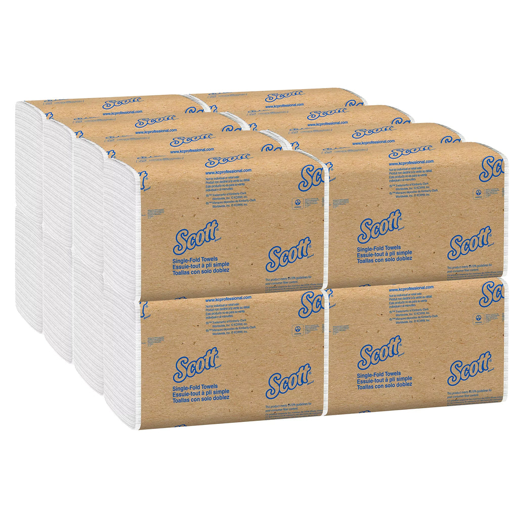 Affordable / White, Fold 16 Case Single Clip, Paper Clips Towel Towels (01700), / 250 Paper, Scott Towels