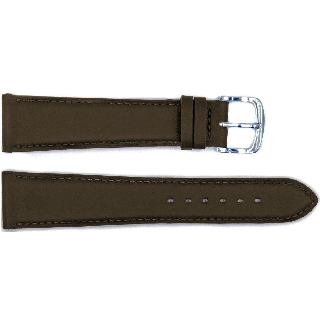 Watch 26mm Strap Genuine Leather Brown Smooth Handmade
