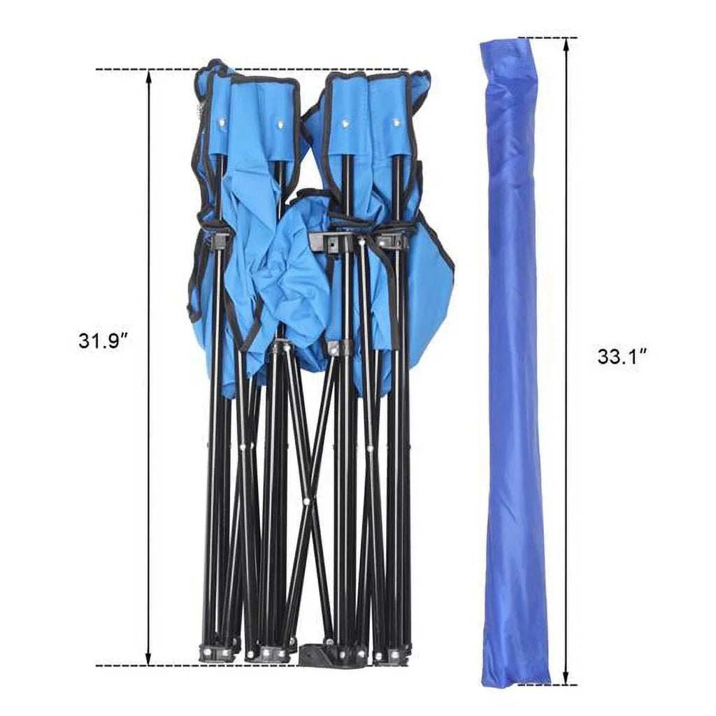 Double High Patio Beach Carrying Outdoor Portable Blue Camping Beverage Strength Table Mini Holder Chair, SYTHERS Chair, Outdoor with for Beach Bag, Camping Chair Park Folding Pool