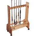 Rush Rolling Rack Double Sided Storage 16 Fishing Rod Creek Creations