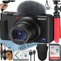 '+ Card Bundle Sony ZV-1F Accessory SanDisk Vlogging 32GB with (Black) Camera ZeeTech Tripod Memory +