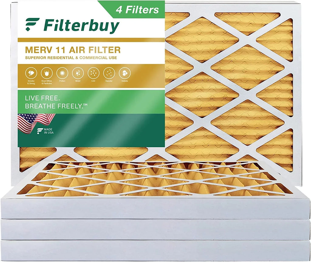 Filters (4-Pack) MERV 11 20x32x2 Pleated AC HVAC Furnace Filterbuy Air