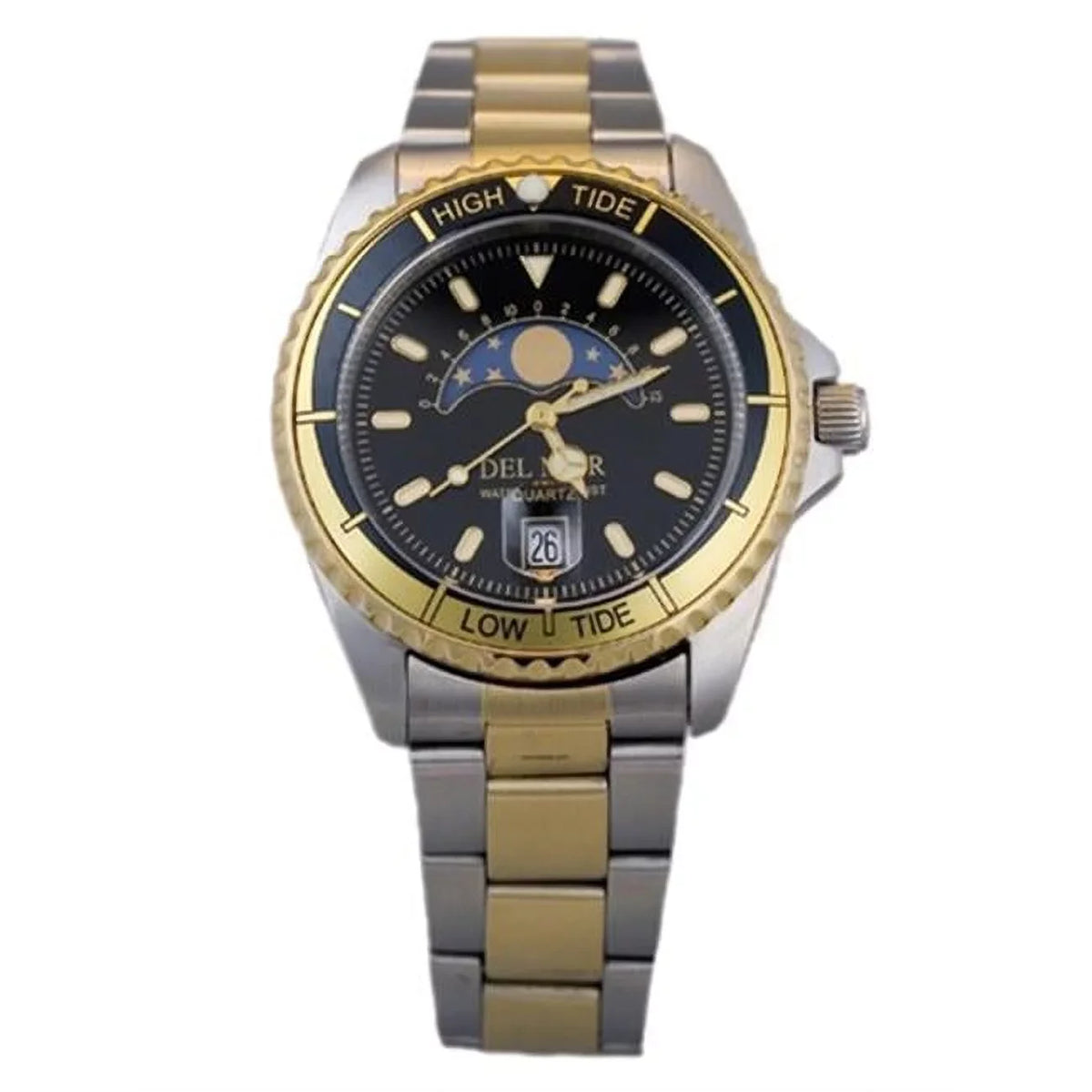 Tone 50207 Analog Two with Black Tide Mens Watch Nautical Dial