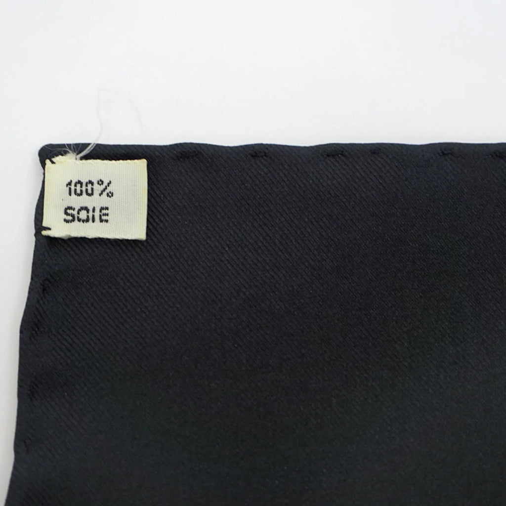 H.d'ORiGNY x Eperon Golden Black Spur 90 (Good) HERMES Hermes d'or Muffler Scarf Yellow Pellier Carre Pre-Owned