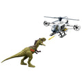 Figure Combat Jurassic Pack & World Action DinosaurToy Kayla with Copter Dominion Helicopter,