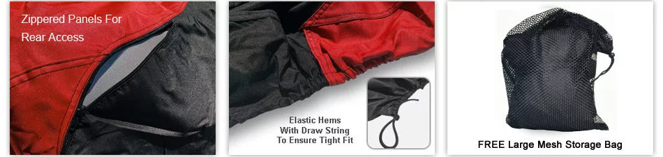 '- Trailerable Protects Straps And All Weatherproof More! Cover Color 2006-2011 And For Runner Includes YAMAHA Sun, FX Weather Storage Trailer from - - Jet Bag RED Wave Ski Rays, - / Rain, Black UV