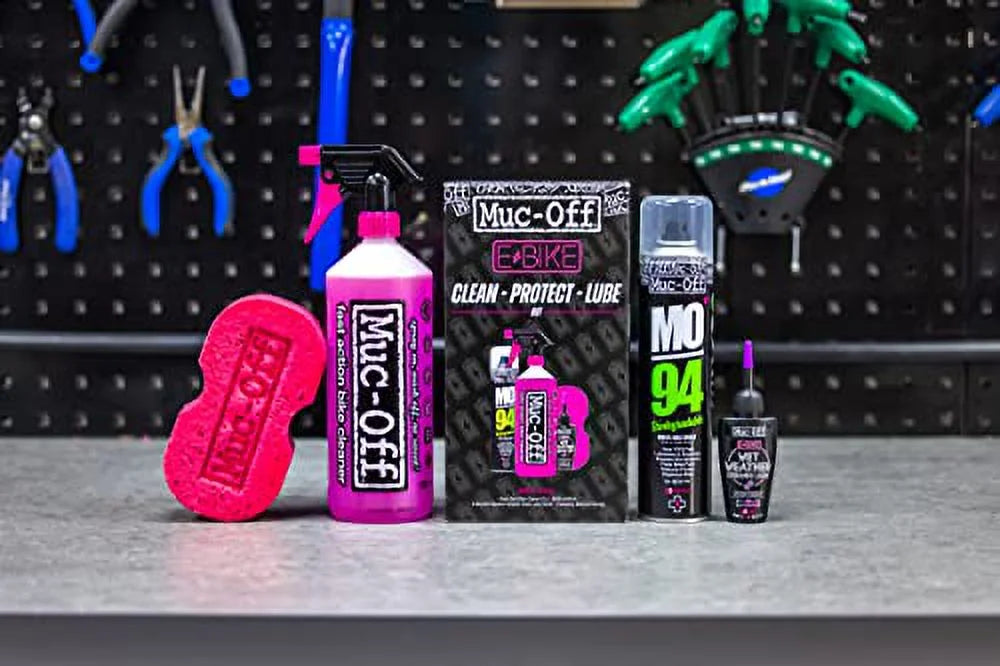 Bike and Bike Clean, Electric Bike Chain & Lube for Lube Kit Kit Maintenance - Kit, Bike Bikes Protect Muc-Off eBike - Cleaning Wash Includes