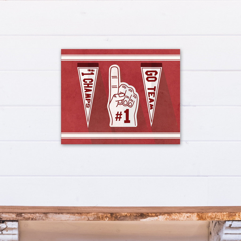 One Wall Art 16x20 Canvas Creative Fan Number Products