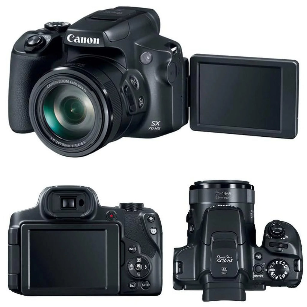 Bundle Powershot Camera Premium HS Canon SX70 3071C001 Digital