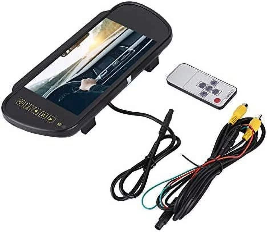 View Vehicle LCD 7 for Mirror Parking Car Bileeko Inch Rear Screen Monitor