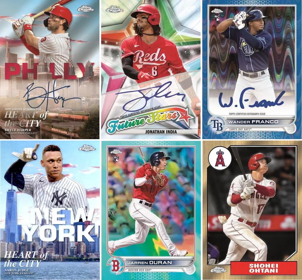 Topps Box Cards MLB 2022 Mega Chrome Baseball Trading
