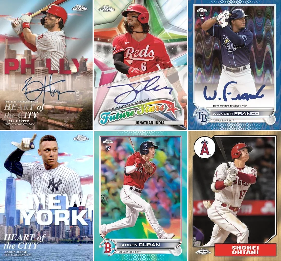 Topps Box Cards MLB 2022 Mega Chrome Baseball Trading