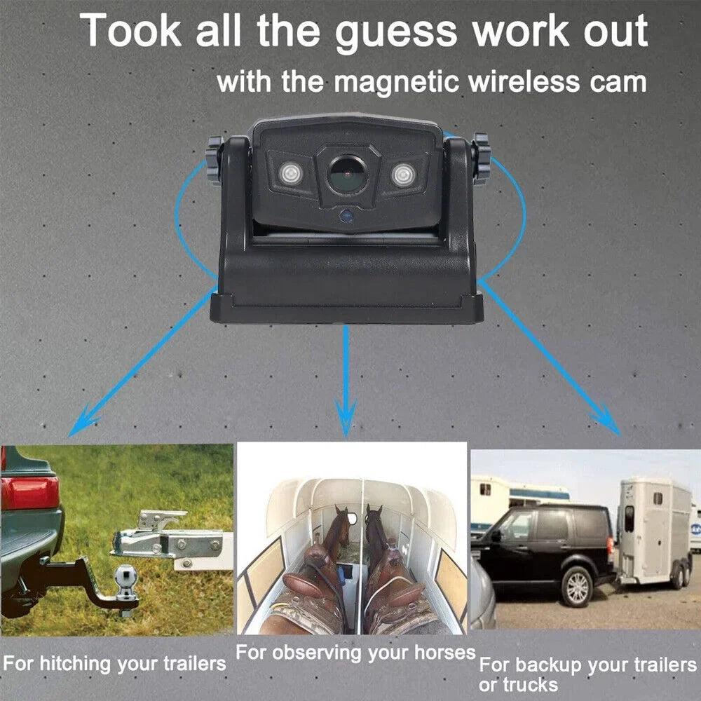 Camera, for 9600mAh Wireless Reliable Front/Rear Magnetic Backup WiFi Battery View, JahyShow