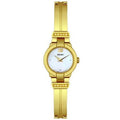 Diamond Steel Gold-Tone Watch Women's SUJD38 Stainless Seiko