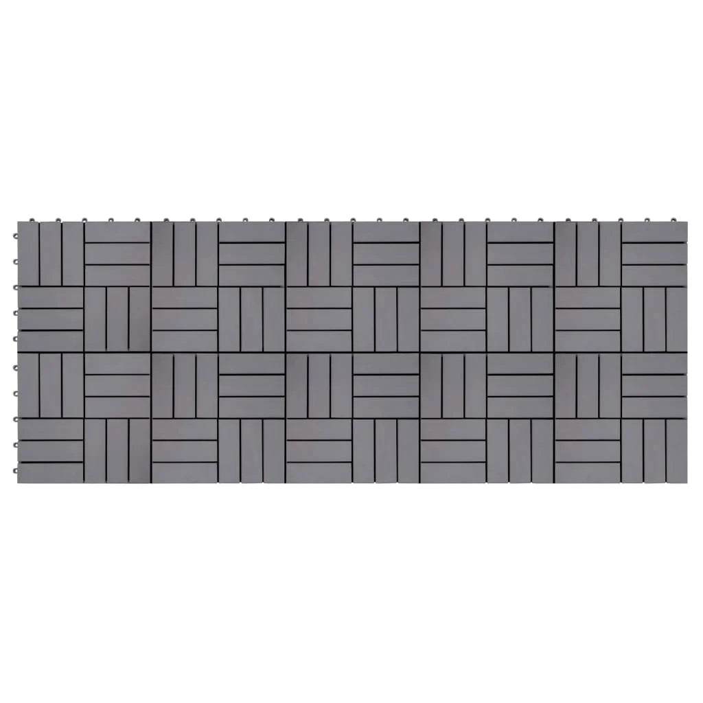 (L Inches Wood Flooring Decking Tiles Suit Gray 10 Bathroom W) Patio Poor Wash Pavers for Tiles Interlocking Use x Deck Set Area Indoor Piece 11.8 11.8 Acacia Anself Balconies Spa x Patio