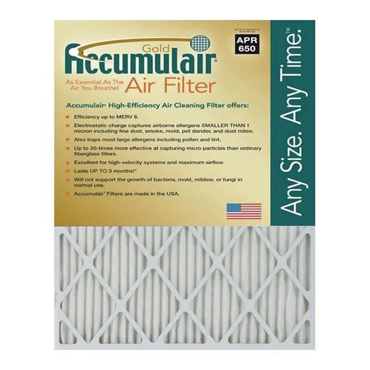 Filter- Pack Gold Accumulair In. 4 Of 1 FB25X25N