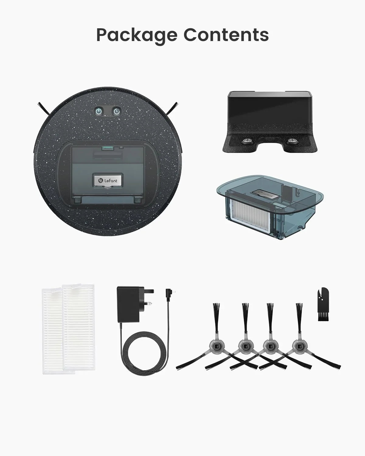 Box, Thin Strong 600ml Robot and for Suction, Wi-Fi/App/Alexa Ultra Control, Visual Hard Home Lefant Pet Carpet Dust Cleaner, Vacuums Hair, Vacuum 5000Pa F1 Floors Robotic