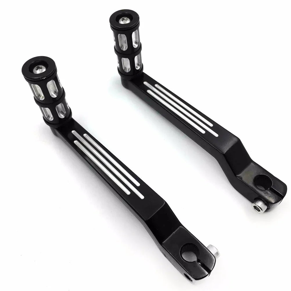 Toe Electra 009C- Pegs w/ HTT- Shifter Heel Aluminum Shift Black later Davidson 1988 and Glide For Harley Levers Style