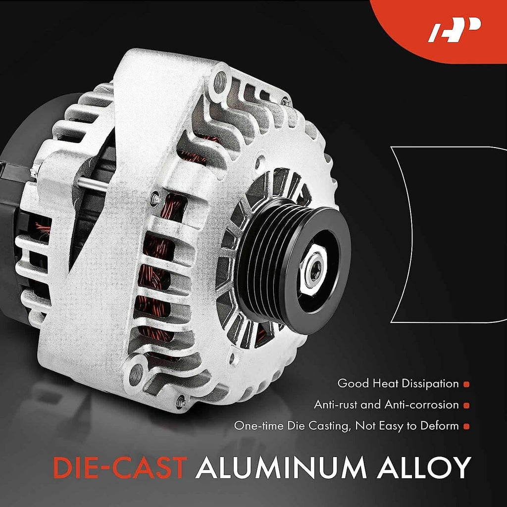 with CW & Acura 3.5L, Compatible 90Amp 12Volt 6-Groove A-Premium Pulley 1999, 2000-2002 Clutch Isuzu Trooper V6 Alternator SLX
