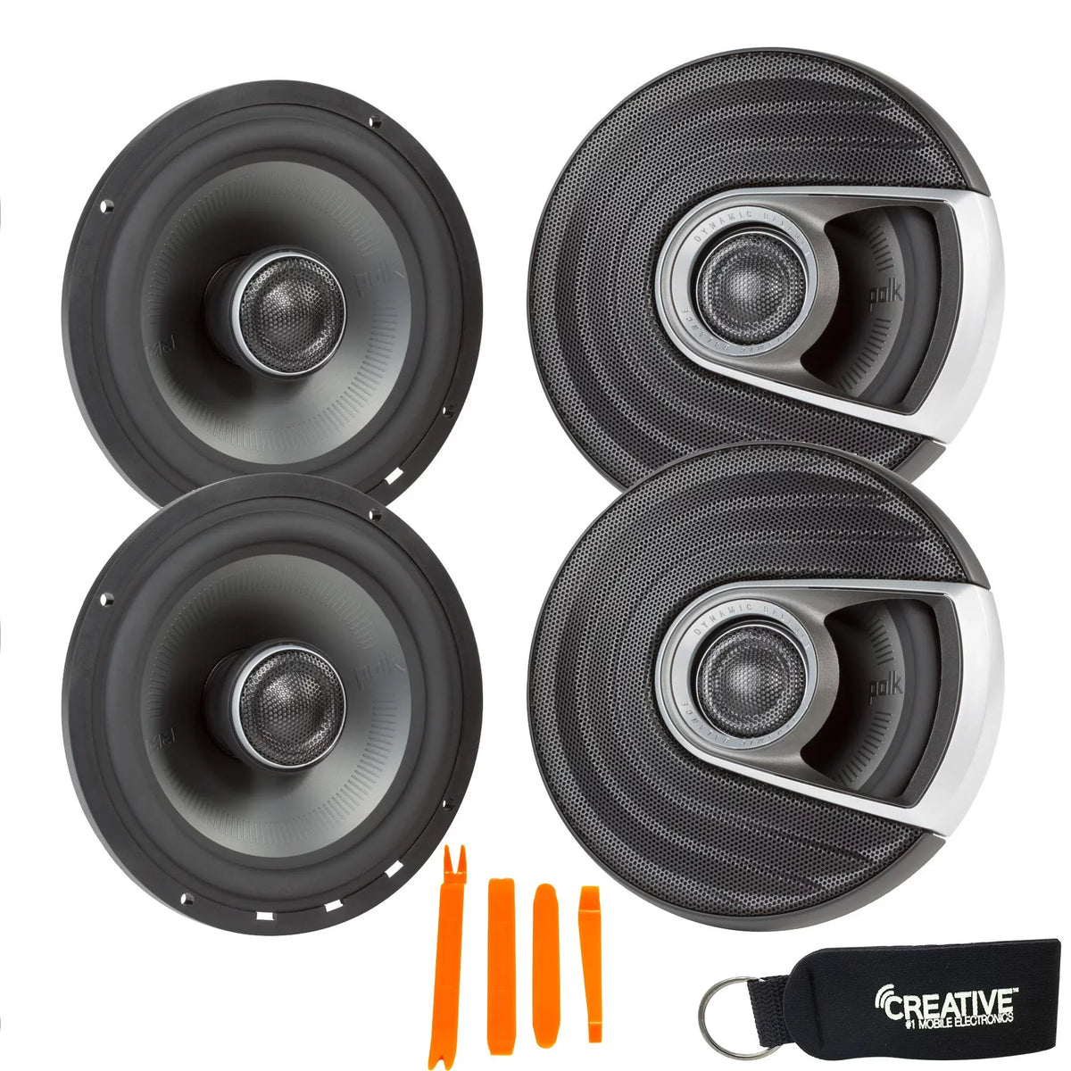 Bundle Coaxial MM652 Certification and Marine 2 Includes Powersports with Polk Pair Speakers 6.5"