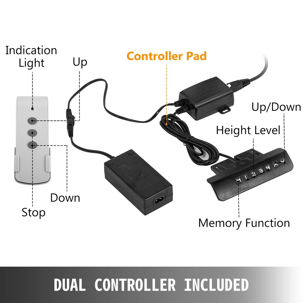 70” Adjustable New w/ TVs Lift Height for Motor TV Remote 32” Controller ~ BENTISM