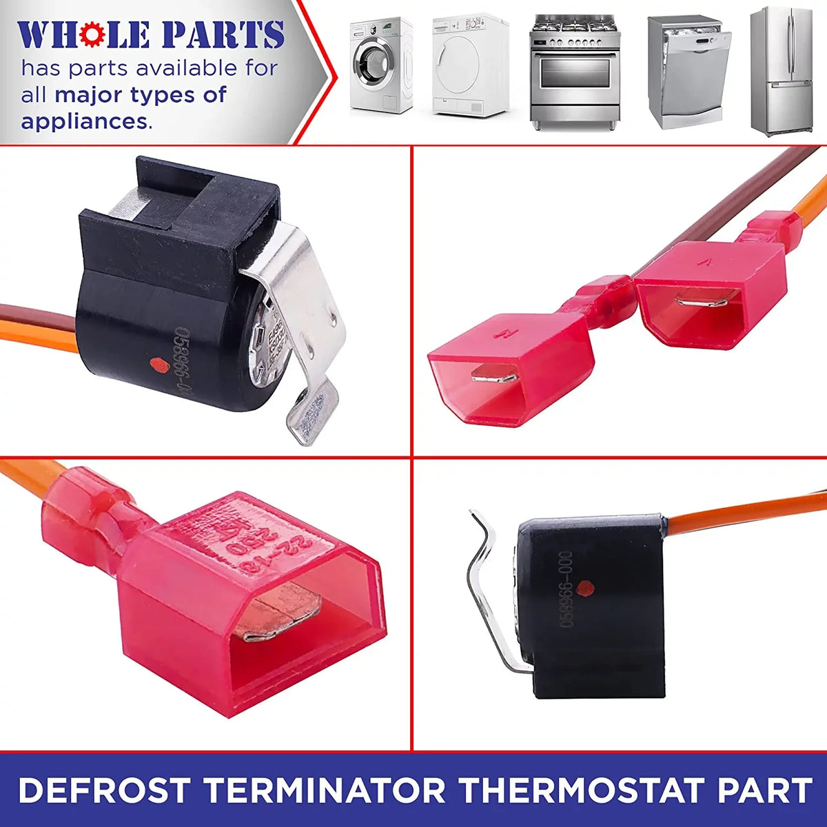 # Refrigerators 058966-000 Compatible Replacement Defrost Thermostat Viking Terminator - & With Parts Some Whole Part