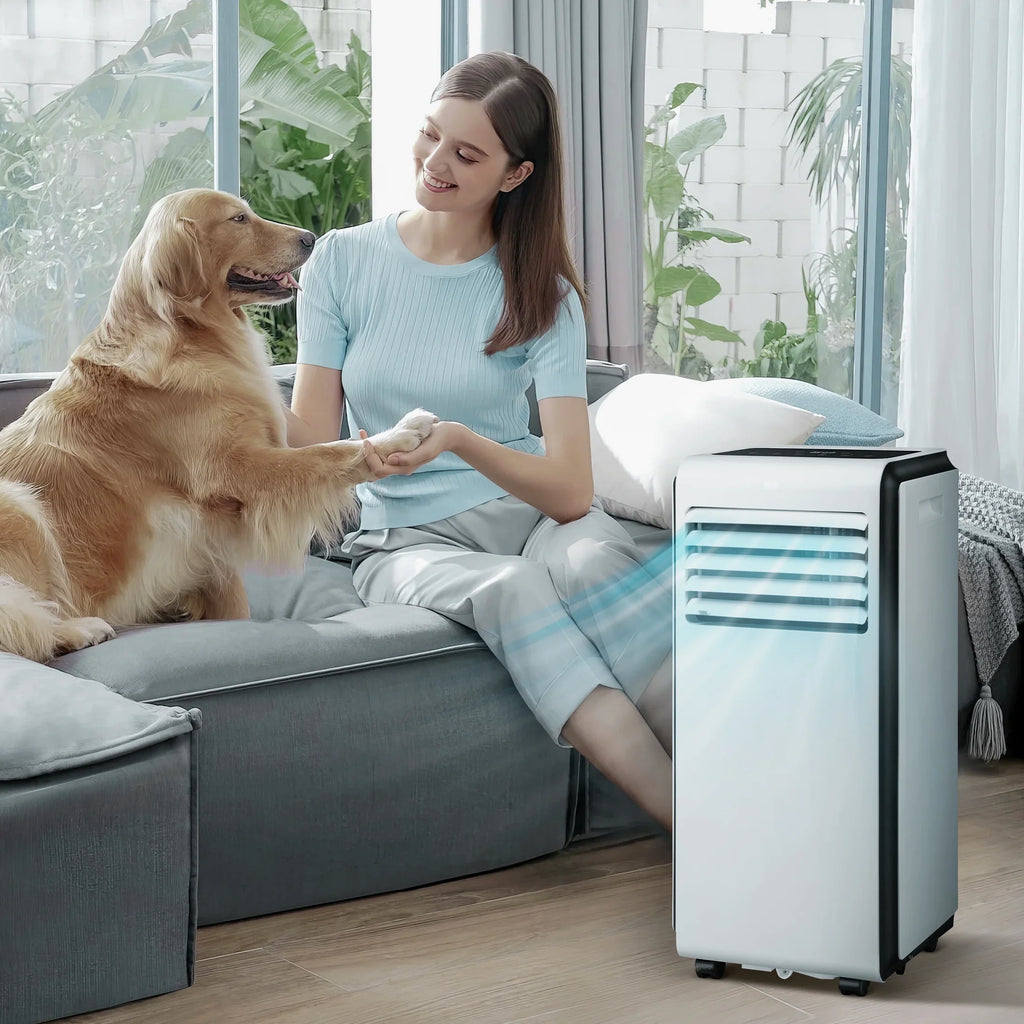 AC Portable BTU ASHARE) 3 Fan, with in BTU KISSAIR Timer 24-Hour Dehumidifier, (10,000 Air 6,000 1 Conditioner,