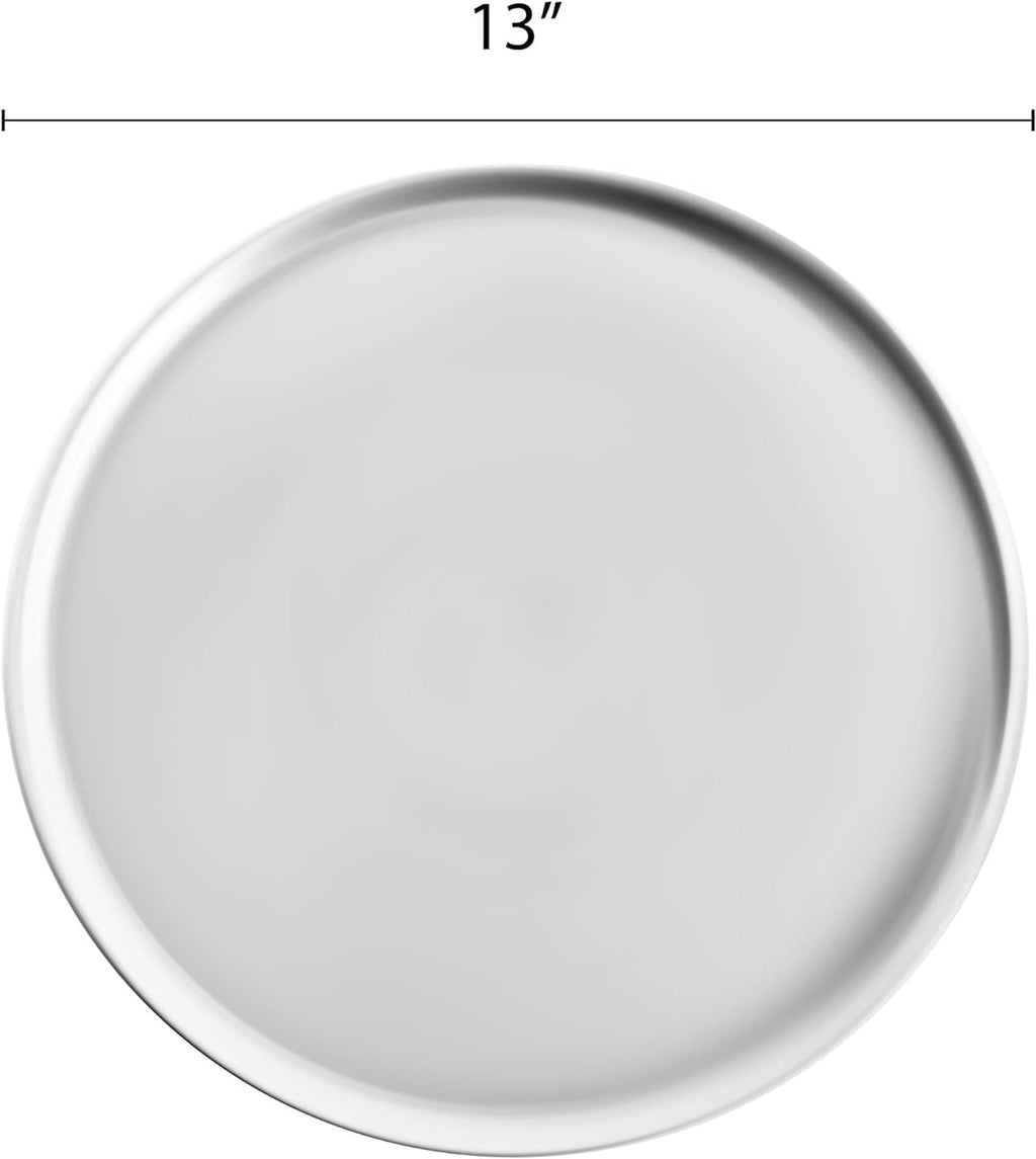 Pan Round Pan Restaurants Tray Baking & Aluminum Baking Pizza for Style 6 Home 13” of Tray Round Bakeware Pizza Tray Kitchen Pizza Pizzeria Tray Coupe TrueCraftware- Set -