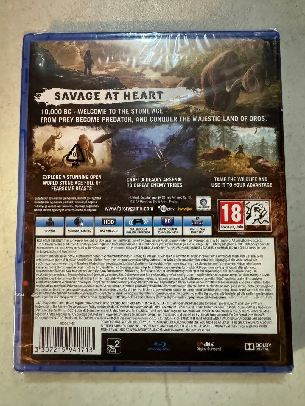 Brand PS4 New Primal Cry Factory Far Sealed
