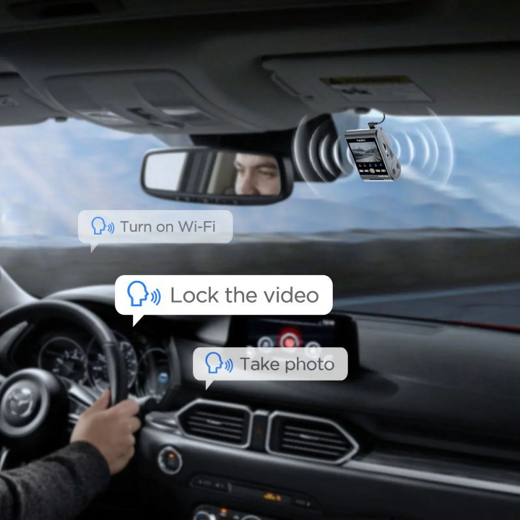 A229 GPS, Dash STARVIS Mode, Max Wi-Fi, 2K/2K Voice 2-Channel Cam 2, 512GB VIOFO QHD Control, Plus with Parking Support