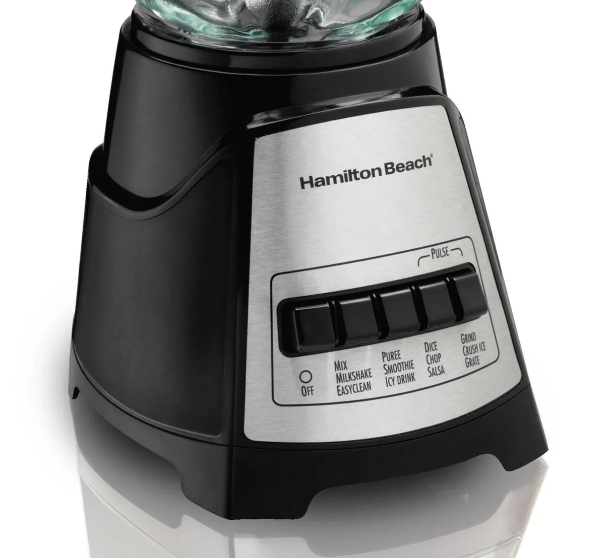 40 Watts, Blender Jar, Glass Beach Free 58148A 700 Mess Power Elite Multi-Function Black, oz. with Hamilton