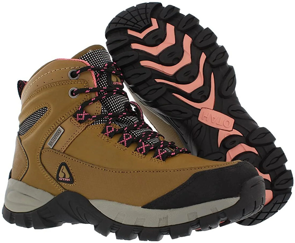 Otah Forestier 8, Otah Womens Size Hiking Waterproof Camel/Pink Color: Mid-Cut Boots Camel/Pink