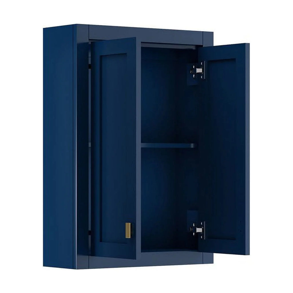 Medicine Water 33" Cabinet Madison Solid Hardwood in Creation Blue/Chrome